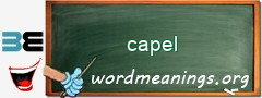 WordMeaning blackboard for capel